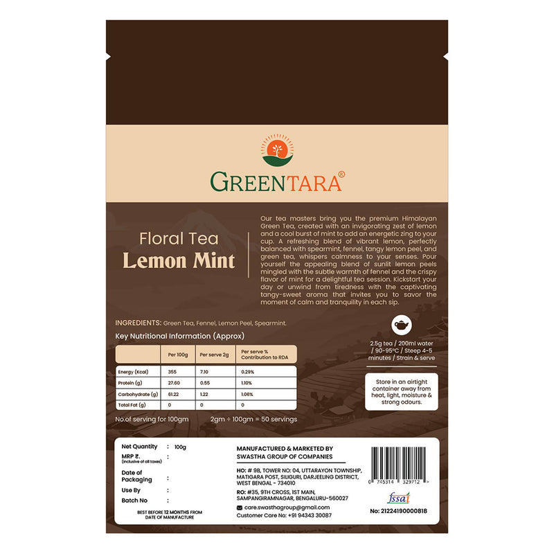 Lemon Mint Floral Tea